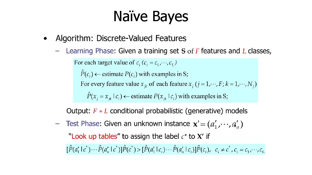 Naïve Bayes 