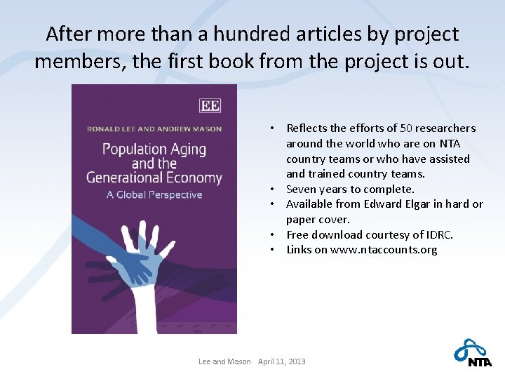 After more than a hundred articles by project members, the first book from the