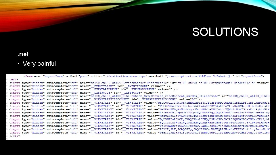 SOLUTIONS. net • Very painful 