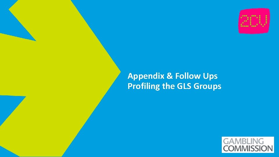 Appendix & Follow Ups Profiling the GLS Groups INSERT CLIENT LOGO 