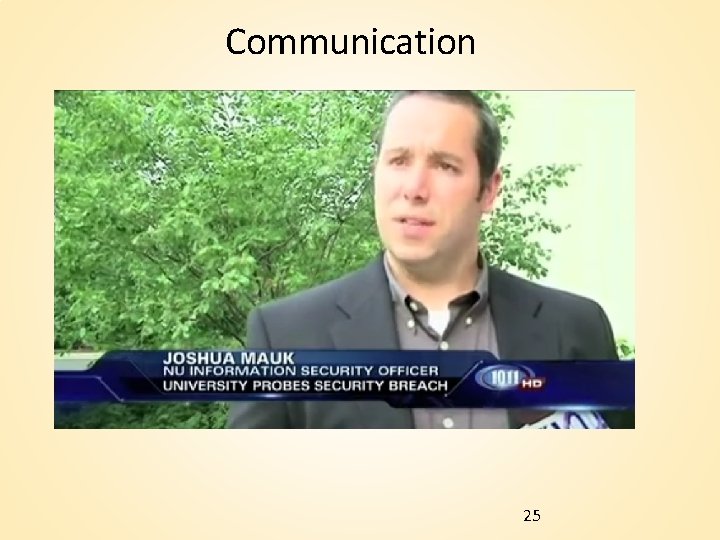 Communication 25 Communication 25