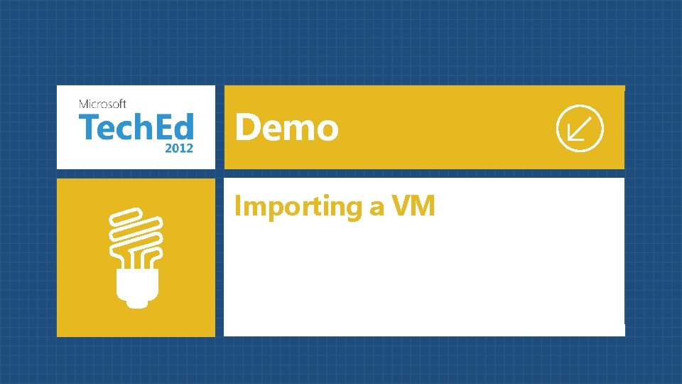 Demo Importing a VM 