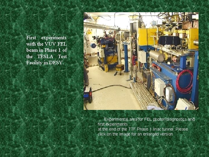 First experiments with the VUV FEL beam in Phase 1 of the TESLA Test