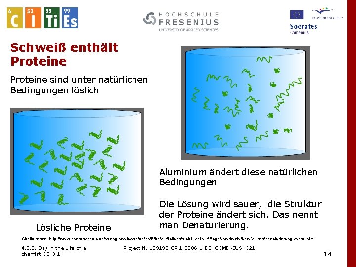 Schweiß enthält Proteine sind unter natürlichen Bedingungen löslich Aluminium ändert diese natürlichen Bedingungen Lösliche