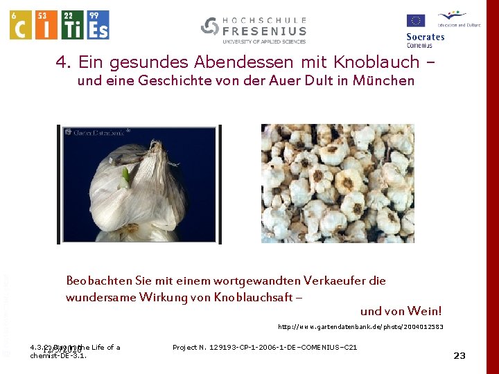 4. Ein gesundes Abendessen mit Knoblauch – und eine Geschichte von der Auer Dult