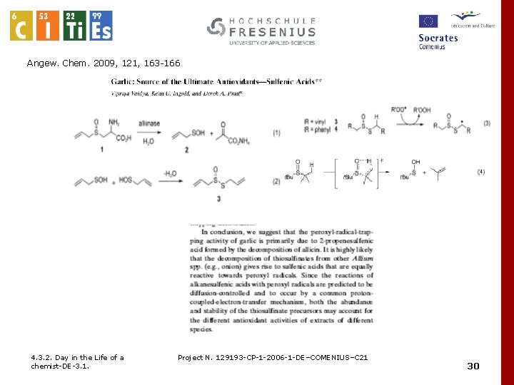 Angew. Chem. 2009, 121, 163 -166 4. 3. 2. Day in the Life of