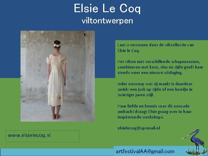 Elsie Le Coq viltontwerpen Laat u verrassen door de viltcollectie van Elsie le Coq.