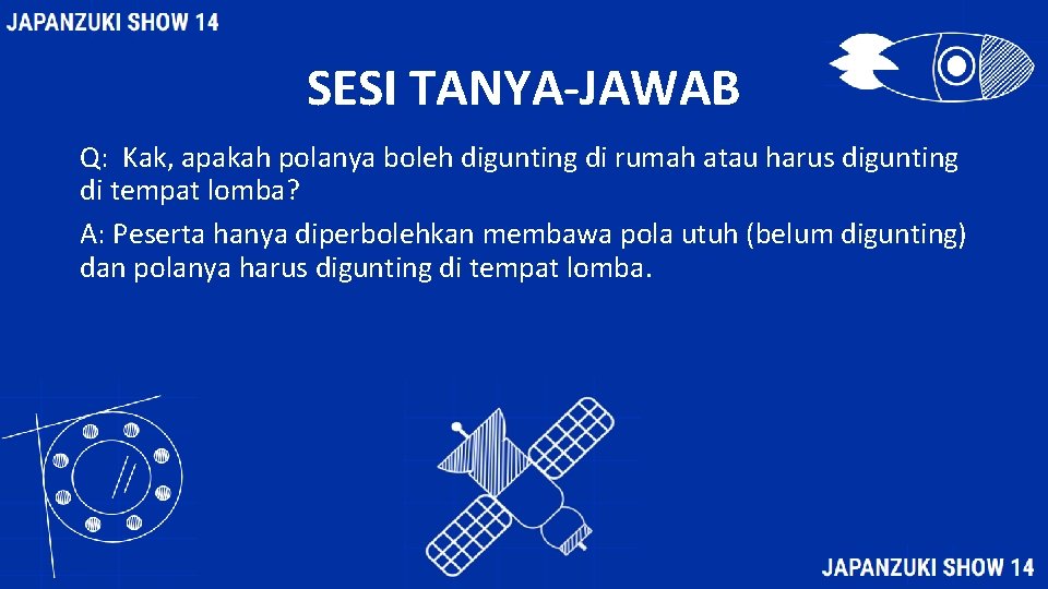 SESI TANYA-JAWAB Q: Kak, apakah polanya boleh digunting di rumah atau harus digunting di