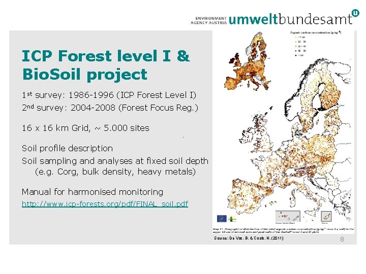 ICP Forest level I & Bio. Soil project 1 st survey: 1986 -1996 (ICP