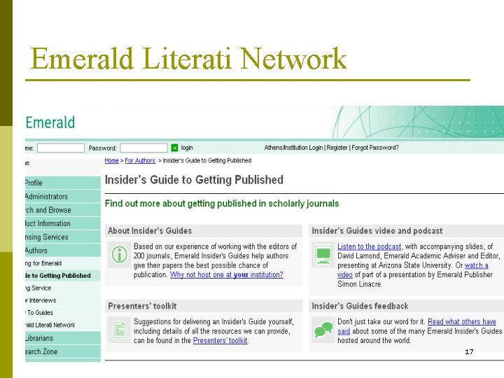 Emerald Literati Network 17 