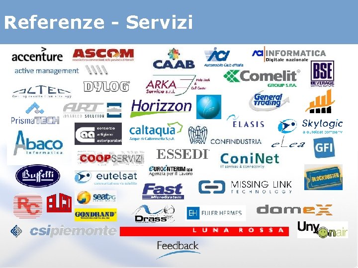 Referenze - Servizi 