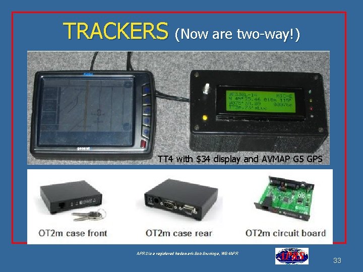 TRACKERS (Now are two-way!) TT 4 with $34 display and AVMAP G 5 GPS