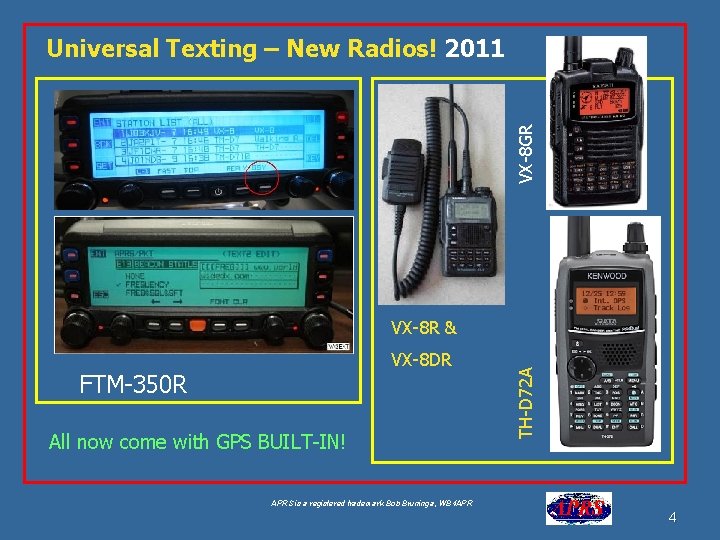 VX-8 GR Universal Texting – New Radios! 2011 VX-8 DR FTM-350 R All now