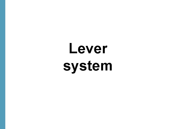 Lever system 
