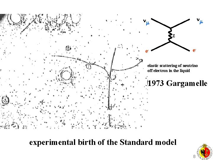  Z e- e- elastic scattering of neutrino off electron in the liquid 1973