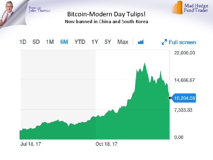 Bitcoin-Modern Day Tulips! Now banned in China and South Korea 