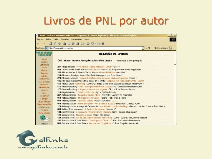 Livros de PNL por autor 