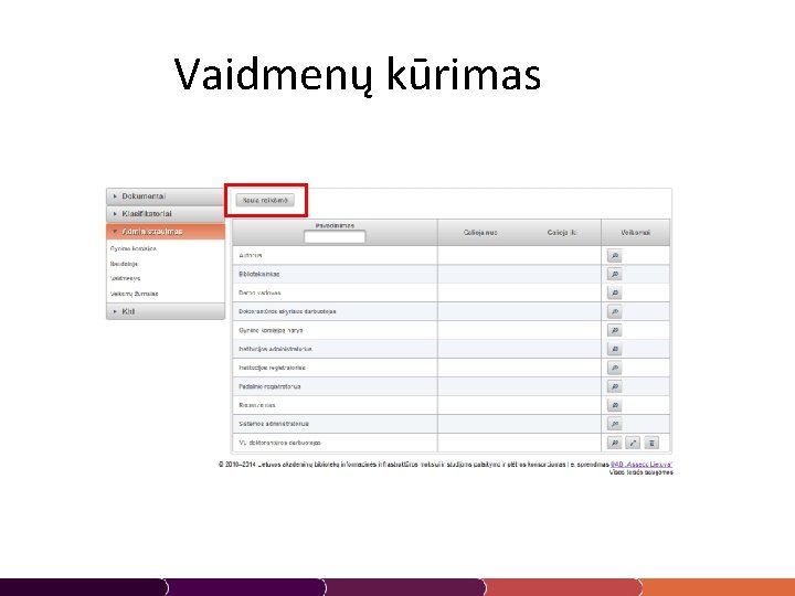 Vaidmenų kūrimas 