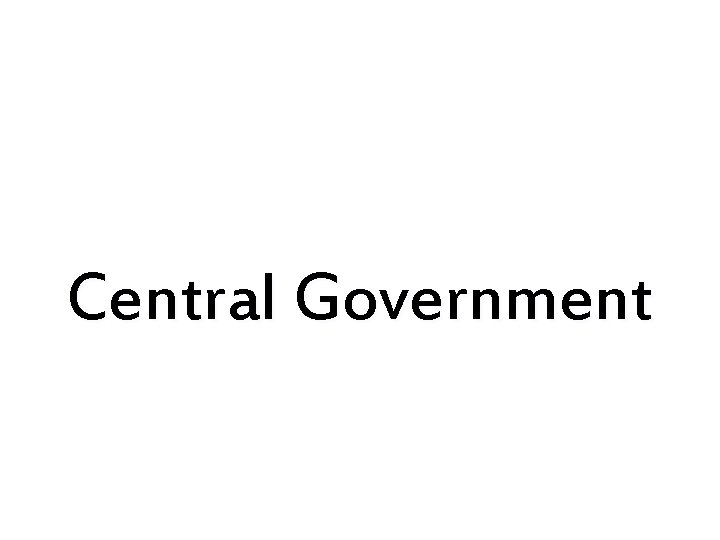 Central Government 
