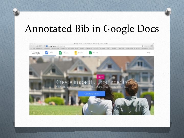 Annotated Bib in Google Docs 