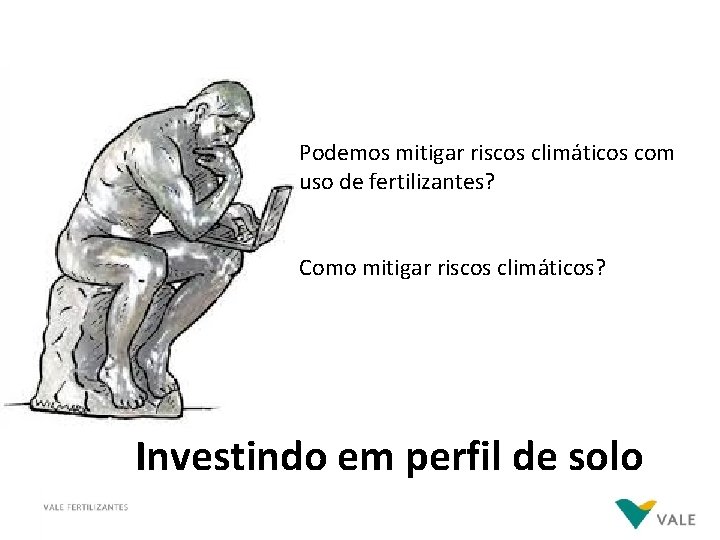 Podemos mitigar riscos climáticos com uso de fertilizantes? Como mitigar riscos climáticos? Investindo em