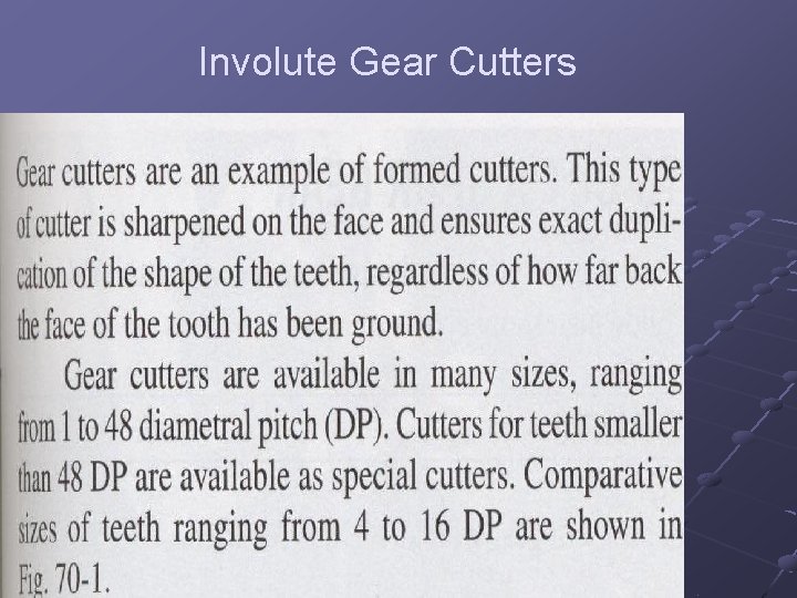 Involute Gear Cutters 