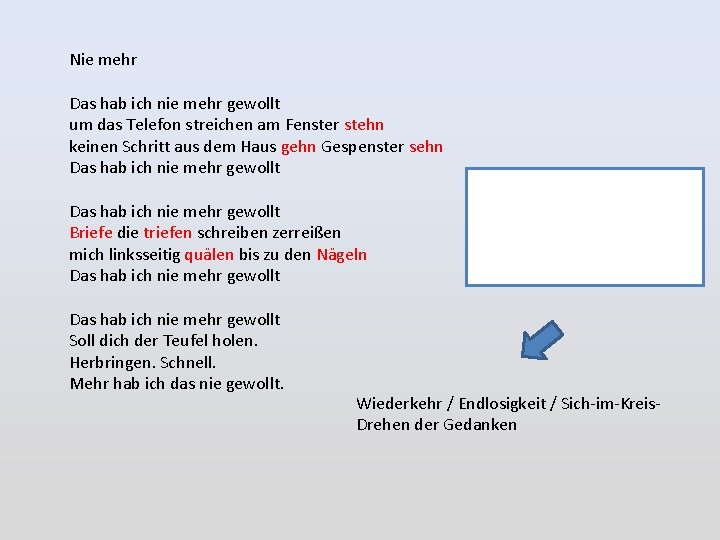 Nie mehr Das hab ich nie mehr gewollt um das Telefon streichen am Fenster