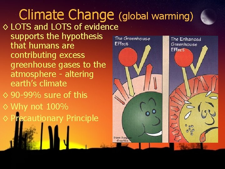 Climate Change ◊ LOTS and LOTS of evidence supports the hypothesis that humans are