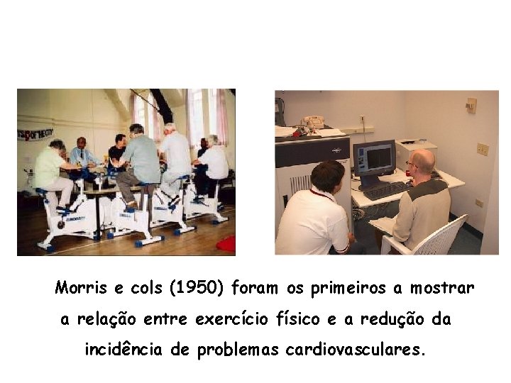 Morris e cols (1950) foram os primeiros a mostrar a relação entre exercício Morris e cols (1950) foram os primeiros a mostrar a relação entre exercício