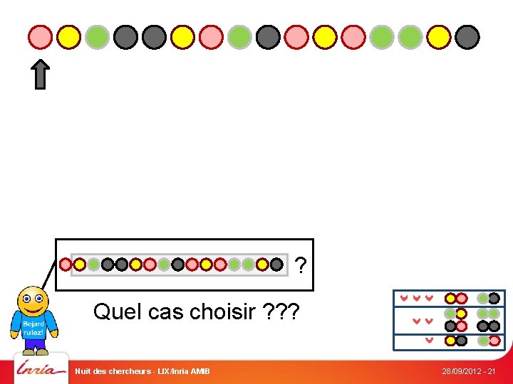 ? Quel cas choisir ? ? ? Nuit des chercheurs - LIX/Inria AMIB 28/09/2012