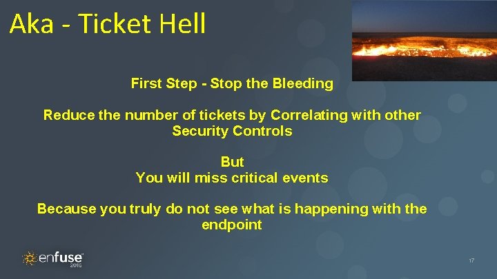 Aka - Ticket Hell First Step - Stop the Bleeding Reduce the number of