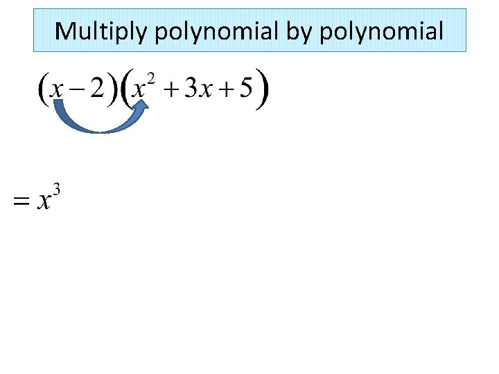 Multiply polynomial by polynomial 