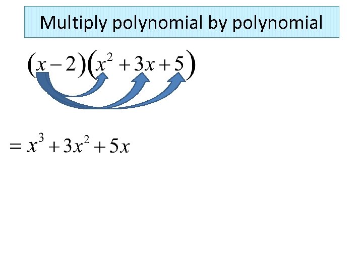 Multiply polynomial by polynomial 