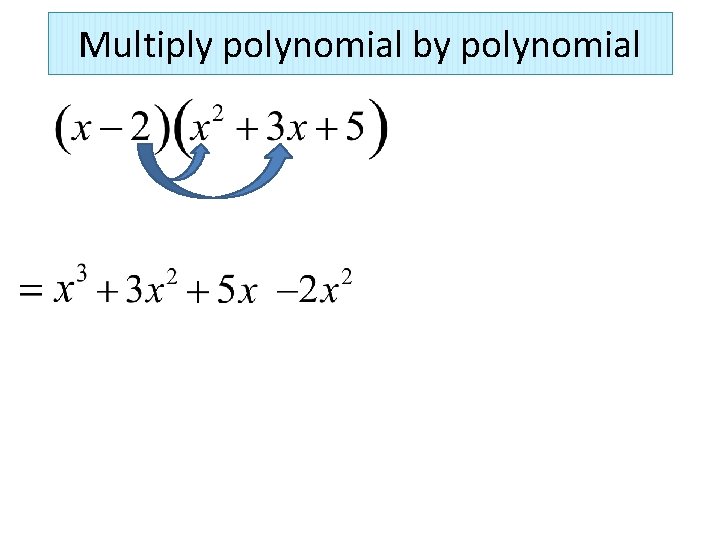Multiply polynomial by polynomial 