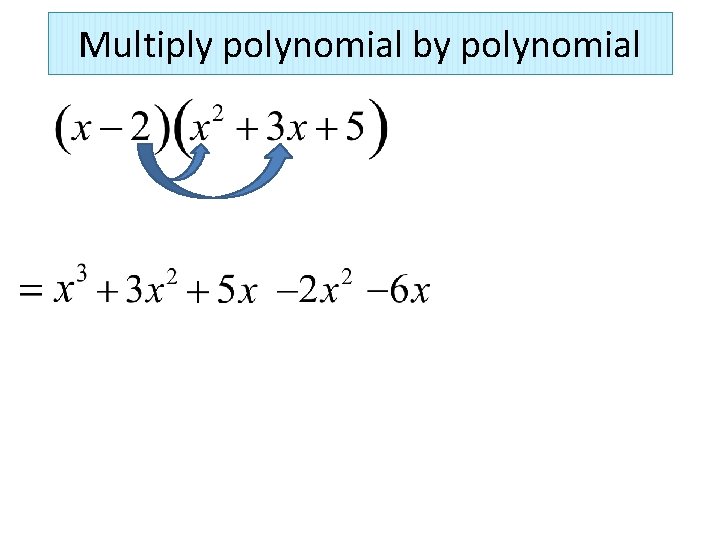 Multiply polynomial by polynomial 