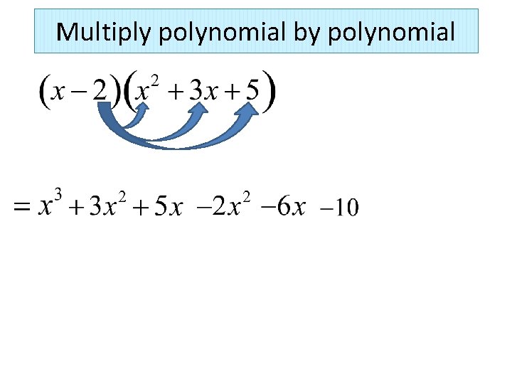 Multiply polynomial by polynomial 