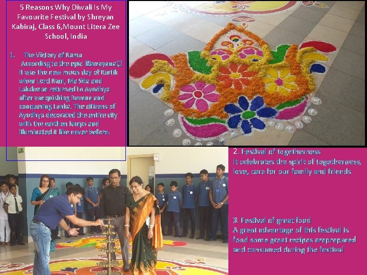 5 Reasons Why Diwali Is My Favourite Festival by Shreyan Kabiraj, Class 6, Mount