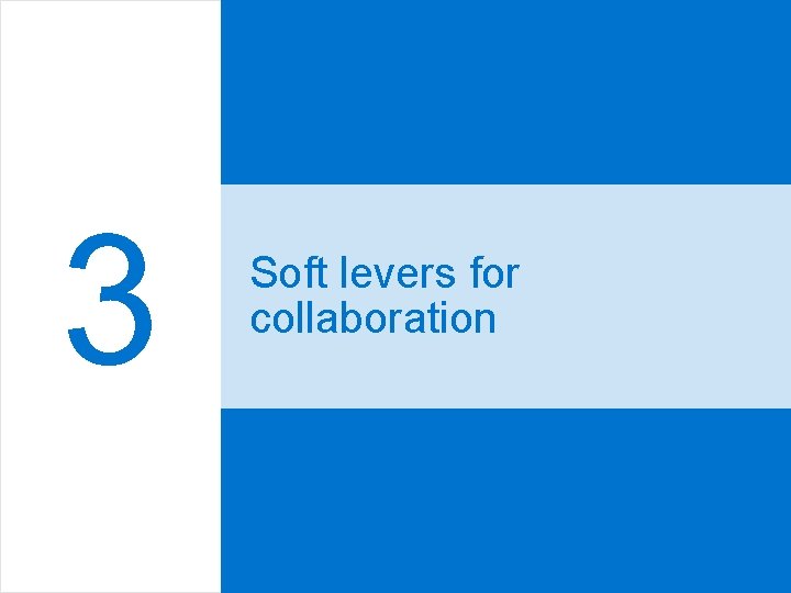 3 Soft levers for collaboration 