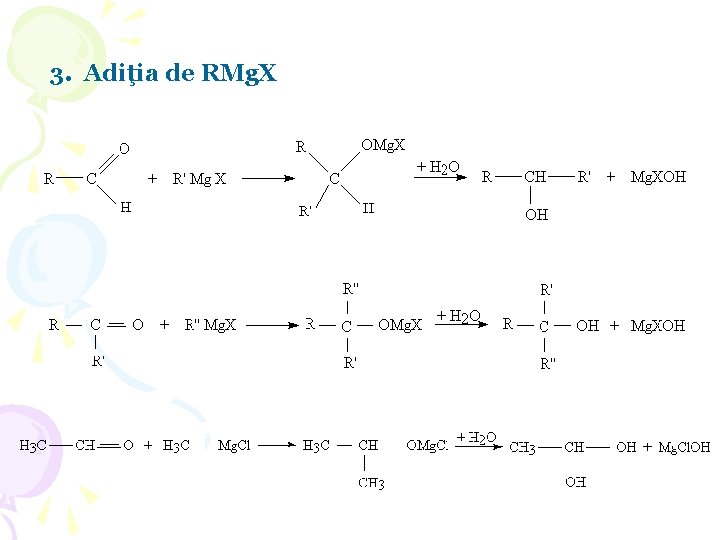 3. Adiţia de RMg. X 3. Adiţia de RMg. X