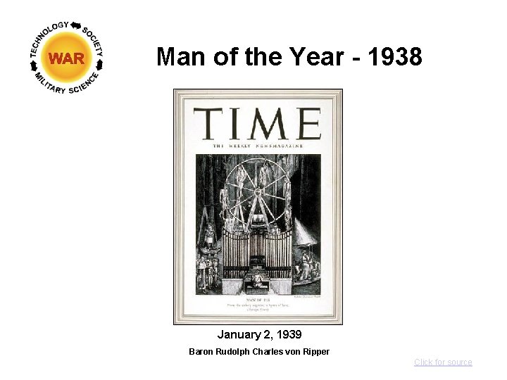 Man of the Year - 1938 January 2, 1939 Baron Rudolph Charles von Ripper