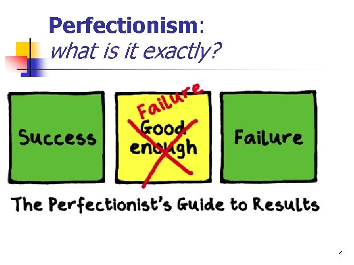 Perfectionism: what is it exactly? 4 