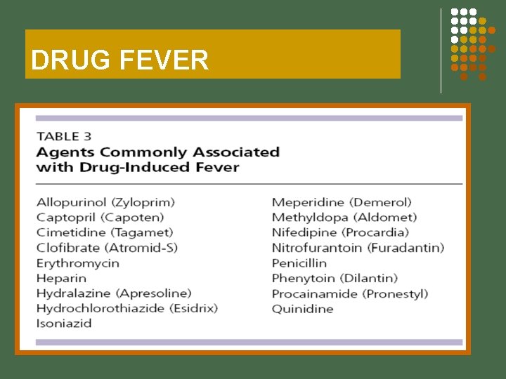 DRUG FEVER 