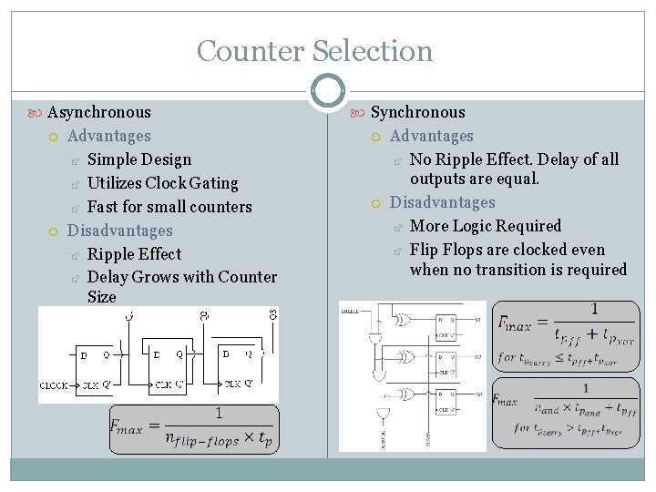 Very low voltage 16 bit counter in high