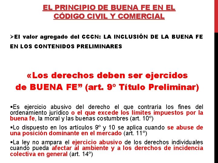 Concepto De Buena Fe En Derecho Civil