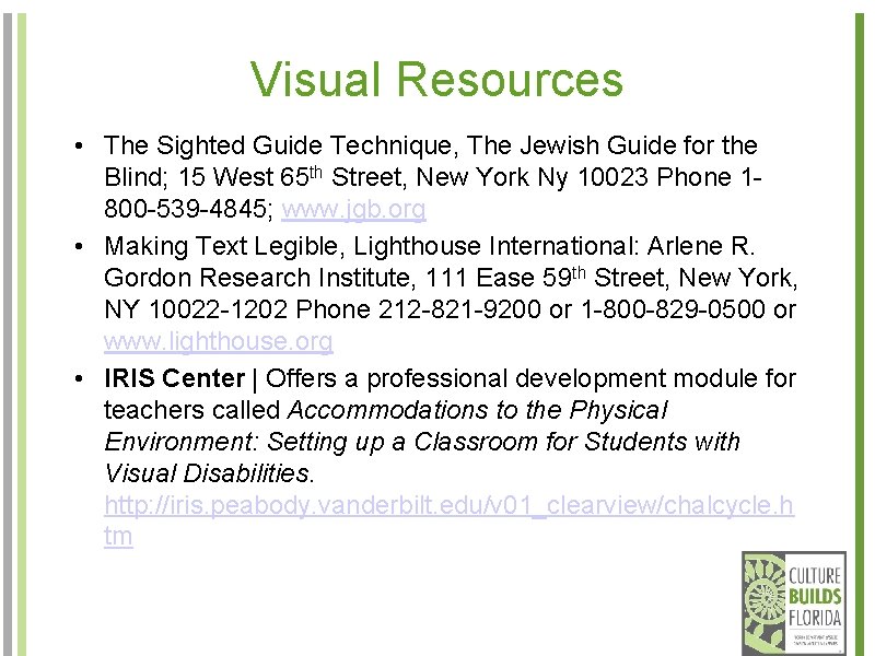 Visual Resources • The Sighted Guide Technique, The Jewish Guide for the Blind; 15