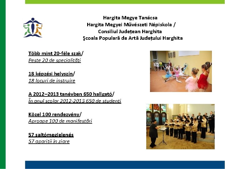 Hargita Megye Tanácsa Hargita Megyei Művészeti Népiskola / Consiliul Județean Harghita Şcoala Populară de Hargita Megye Tanácsa Hargita Megyei Művészeti Népiskola / Consiliul Județean Harghita Şcoala Populară de