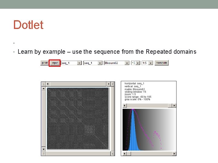 DOT PLOT Daniel Svozil Software choice source Bioinformatics