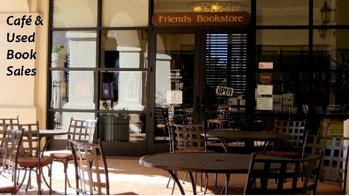 Café & Used Book Sales 