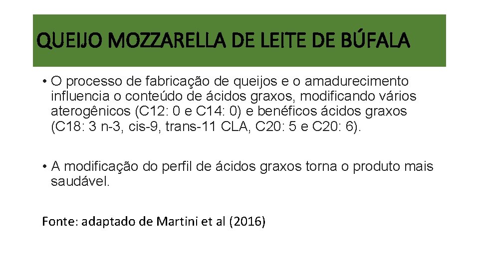 QUEIJO MOZZARELLA DE LEITE DE BÚFALA • O processo de fabricação de queijos e