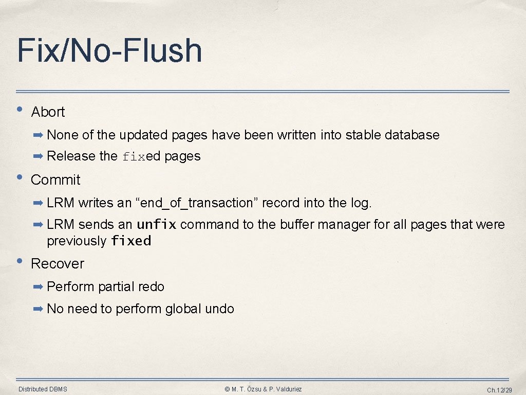 Fix/No-Flush • Abort ➡ None of the updated pages have been written into stable